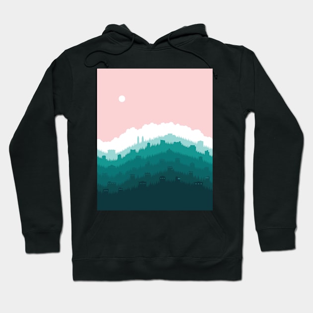 Sunlight Over First Hill, No. IX Hoodie by Nathan Watkins Design